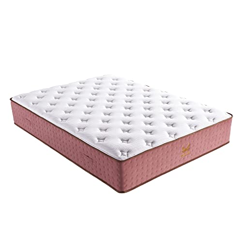 King Mattress Xizzi 14 Inch Hybrid Memory Foam Mattress With Pocket Spring For A Peaceful Sleep,Mattress In A Box,King 14 Inch Pink (Dhm) #TOP7