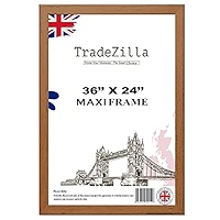 OSUK Walnut Maxi Poster Frame 61 X 91.5cm - Large Photo Frame 36 X