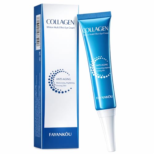 SHAIVII Collagen Eye Cream with Nicotinamide for Dark Circles & Puffiness, Under-Eye Firming...