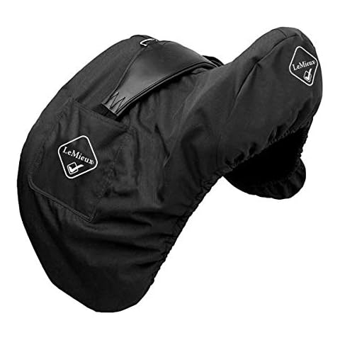 Lemieux Black Dressage Saddle Cover with Girth Sleeve Cover