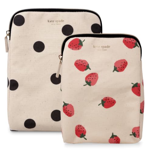 kate-spade-new-york-Insulated-Snack-Bag-Deco-Dot-and-Strawberries kate spade new york Insulated Snack Bag, Deco Dot and Strawberries - Image 1
