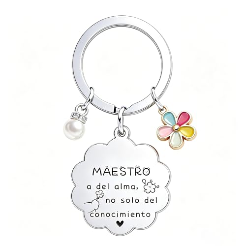 QTQTLP Regalo Profesora Regalo Maestro Llavero Regalos Originales Para Maestro Llaveros Regalos Profesora Infantil (5)