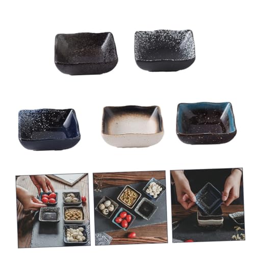 Platos de cerámica estilo japonés para sushi x5 miniatura 2
