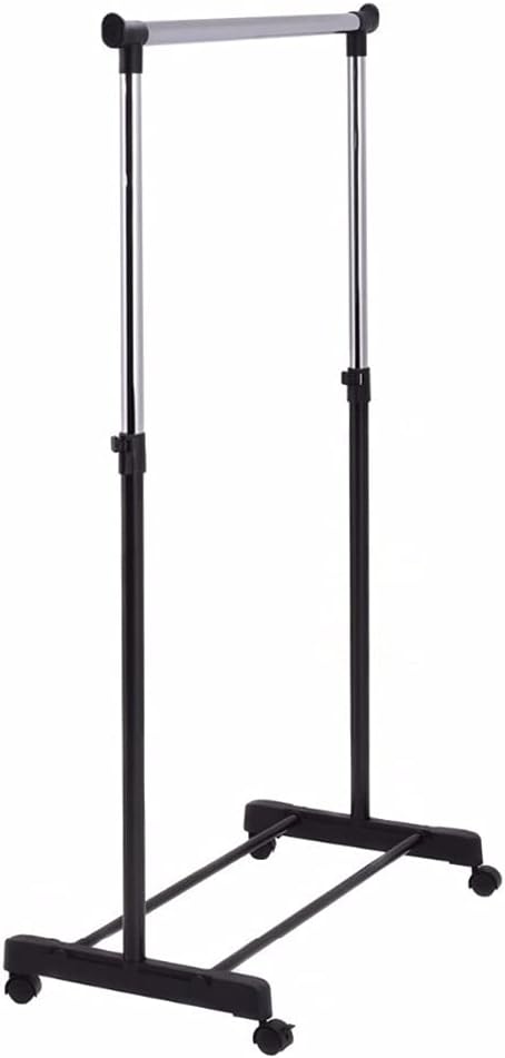 Adjustable Rolling Clothes Hanger Coat Rack Floor Storage Wardrobe Clothing Drying Racks with Shoe