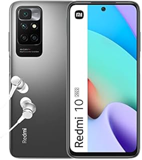Xiaomi Redmi 10 2022 - Smartphone 4+128GB, 6,5 FHD+ 90Hz DotDisplay, MediaTek Helio G88, 50MP AI quad Camera, 5000mAh, Sea Blue (UK Version + 2 Years Warranty)
