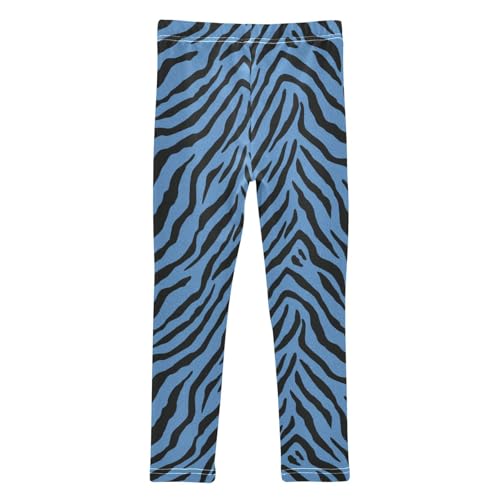Girls Leggings Soft Toddler Ankle Length Bottoms Zebra Print Kids Dance Yoga Pants 4-10 Years2