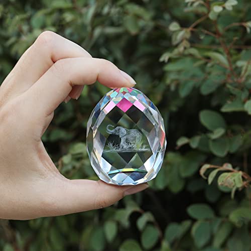 Elephant Gifts For Women 3D Crystal Glass Ball Elephant Figurines Living Room Bedroom Home Decor #TOP1