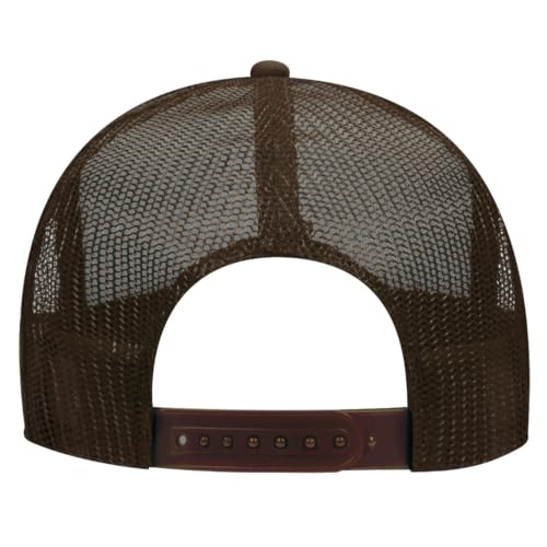 Image of Stay Trashy Funny Raccoon Graphic Classic 5 Panel Mesh Snap Back Trucker Hat