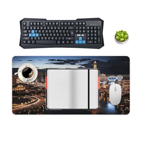 Las Vegas Night View Desk Pad Large Office Desk Mat miniatura 4