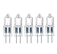 ShuoHui G4 12V 20W Halogen Light Bulb, G4 Halogen 20W Bulbs, Dimmable Warm White 2800K, Long Life Halogen Lamps G4 20 Watt for Under Cabinet Puck Light (5)