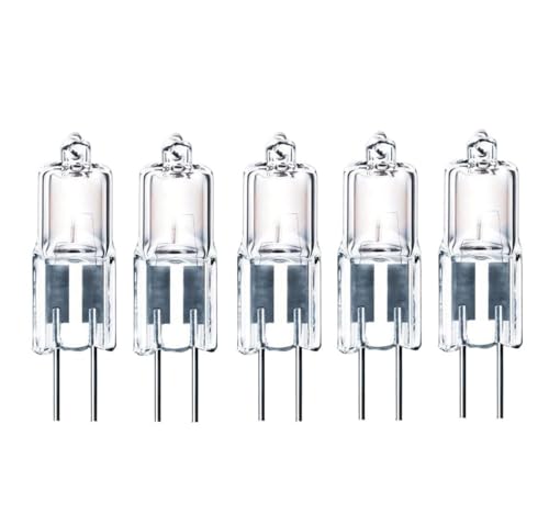 ShuoHui G4 Halogen Bulbs T3 10W 12V Pin Base Lamps Capsule Lamp G4 Socket for Puck Light Under Cabinet Chandelier 100 lm Warm White 2700 K (5)