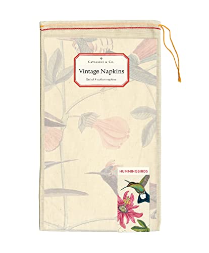 Servilletas de Tela Cavallini & Co. Hummingbirds Set 4 miniatura 2