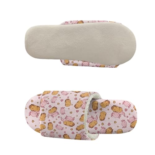 chaqlin Women's Indoor Slippers Cute Fuzzy House Slippers for Women Open Toe Slide for Ladies Bedroom Shoes3