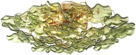 Crystorama Esme 22.5'' Aged Brass Semi Flush Mount