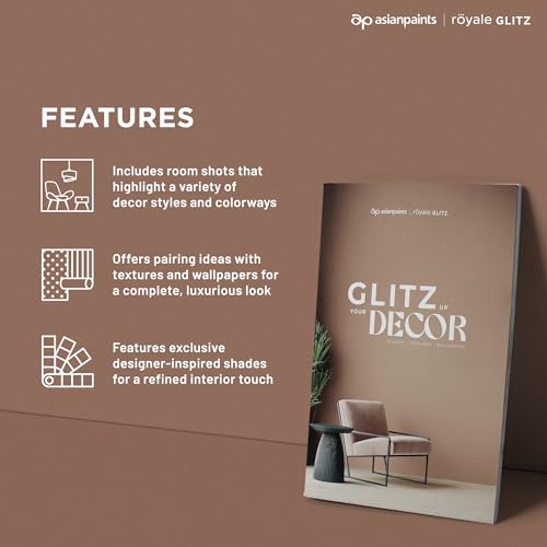 Image of Asian Paints Royale Glitz Decor Book | 10 Curated Paint Color Palettes & 200+ Combinations | Designer-Inspired Shades, Textures & Wallpapers for Luxurious Interiors