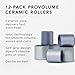 Fromm ProVolume Self-Grip Ceramic Ionic Thermal Hair Rollers, Set of 12 – Six 2