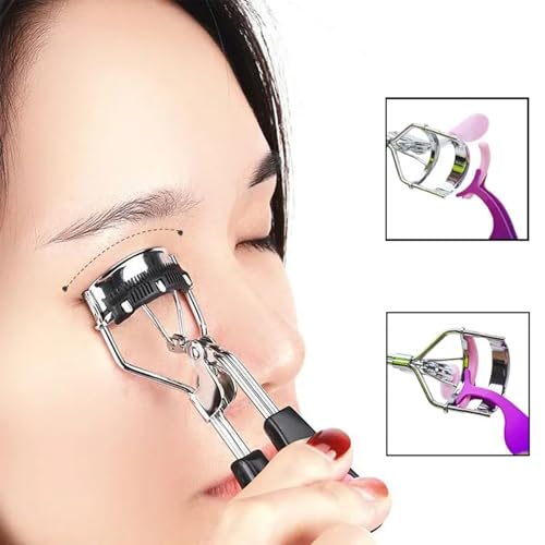 200PCS Eyelash Curler Refills,Soft Rubber Curler Replacement Refills Pads,Lash Curler Refill Pads for Universal Eyelash,Eyelash Curler,Good Elasticity(Pink and Purple) - Thumbnail 4