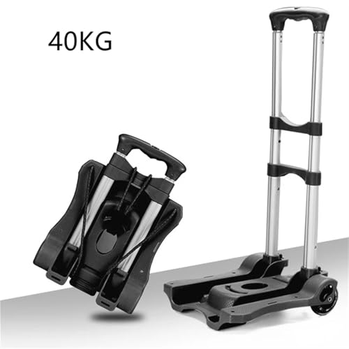 Carretilla Plegable de Mano para Carga Pesada Negra miniatura 2