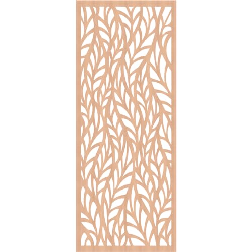 Image of Ortonville Decorative Pierced Fretwork Wood Wall Panels, 27 3 /8 inchW x 69 3 /8 inchH x 3 /8 inchT, Alder