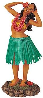 Dashboard Hula Girl - Hula Hands Green Skirt