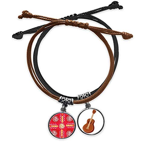 Cadena de mano tótems México de cuero ideal para looks bohemios