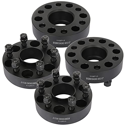 Aintier 4x 6x120 1.5 inch Hubcentric Wheel Spacers 6 Lug 6x120mm to 6x120mm 14x1.5 Studs fits for Colorado Wheel Spacers for Traverse Wheel Spacers for Canyon Wheel Spacers