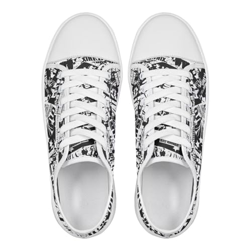 Womens Canvas Slip-On Shoes Lightweight Comfort Sneakers for Casual Wear Soft Cushioned Insole for Athletic Size 6-13.5 White Sole2