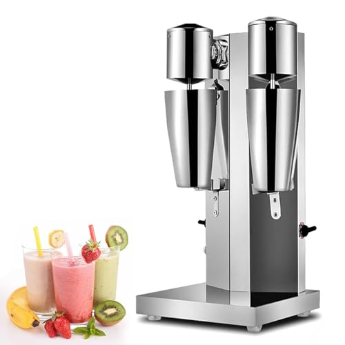 Batidora de Acero Inoxidable - 18000 Rpm/Min, Batidora Comercial para Smoothies,A-DoubleHead