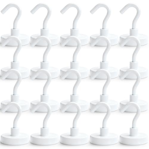 Image of DIYMAG Magnetic Hooks 20pcs 85lbs Cruise Essentials 2026 Magnet Hook White