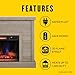 duraflame® Shiplap Wall Mantel Electric Fireplace, Barstow Acacia