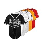Men Bad Boy Jersey Smalls 10 90S Hip Hop Movie Baseball Jersey(Black,XXX-Large)