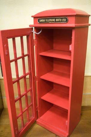ヴィンテージ風／CDラック／Telephone Box型／木製 Retro Telephone Booth CD Holder : Amazon.com.au: Home