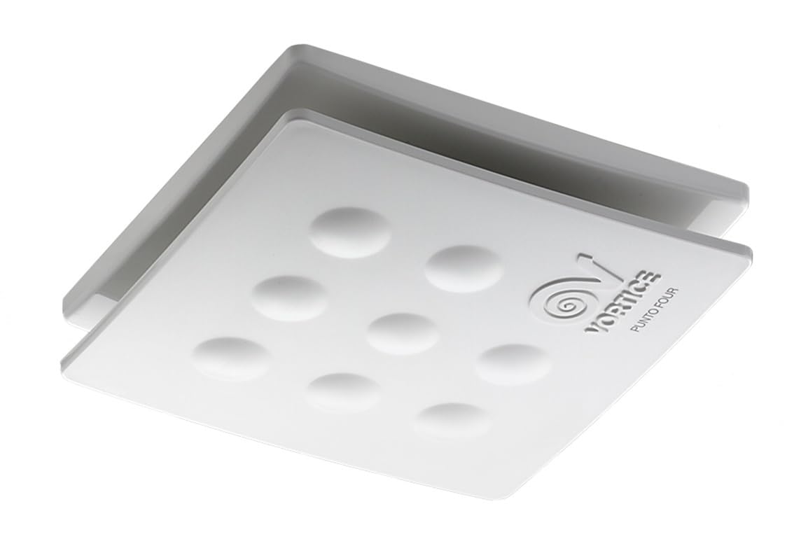 Vortice MFO100/4 11145 Aspiratori elicoidali da muro 10CM, Senza timer, 15 W, Bianco