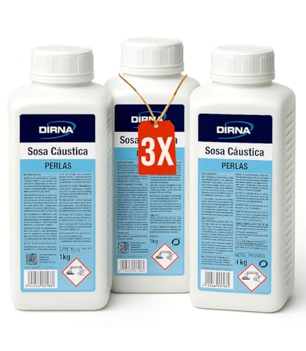 Sosa Cáustica Perlas Potente Desatascador Tuberías Cocina Baño Fórmula Fuerte Elimina Grasa Pelo Residuos Uso Doméstico Limpieza Profesional 3kg Alta Pureza Efectividad Rápida Pack Ahorro