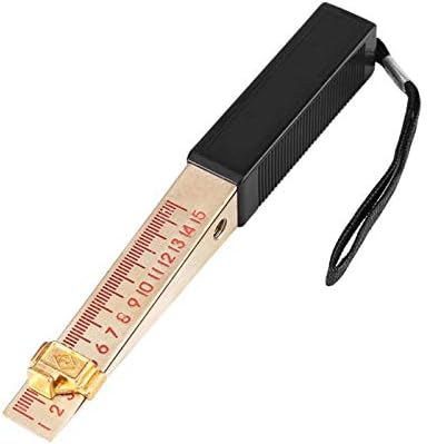 Wedge Shaped Vernier Fire Door Gap Gauge, Engineering Ruler, Wedge-shaped Vernier Feeler Gauge 1-15mm House Engineering Inspection Flatness Measuring Tool(0.2mm)