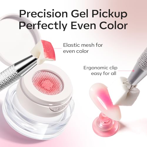 Image of modelones Pat Paint Gel Nail Polish, 6 Colors Soak Off UV Patting Gel