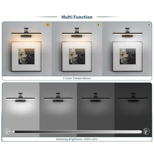Luz de pared para baño regulable con interruptor y rotación de 270 grados para el dormitorio 4