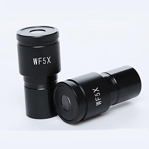 2PCS WF5X/20mm Microscopio Biologico Oculari grandangolare Lente del Microscopio Accessori di Biologia Parti for la Scienza Medica