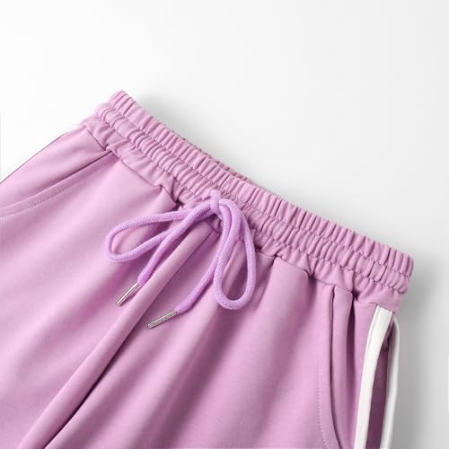 Girls Cotton Athletic Shorts Kids Running Soccer Dolphin Active Shorts with Drawstring & Pockets in 4-12Years3