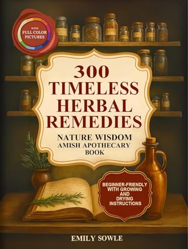 300 Timeless Herbal Wellness Remedies: Nature Wisdom Amish Apothecary Book Passed Down Through Generations for Everyday Wellness. With Tips on How to Grow and Dry Herbs