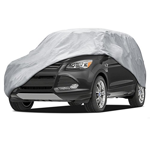 Bdk Suv Van Cover - Universal Fit, Non Woven, Grey W/Secure Lock (Fits Up To 185") #TOP11