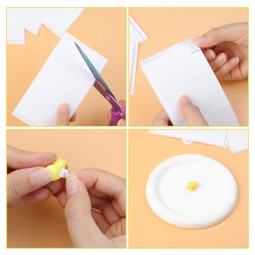 Image of 6 Sheets Foam Squares for Crafts, 990 Pieces Foam Adhesive Squares 3D Self Adhesive Double Sided Foam Tape for Scrapbook DIY Crafts Office Supplies (2 Sizes)