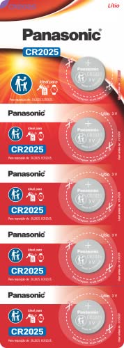 Panasonic Tira De Bateria De Lithium Botão Cr2025-1Bt
