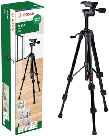 Bosch TT 120 tripod (height adjustable from 45 to 120 cm, in cardboard box)