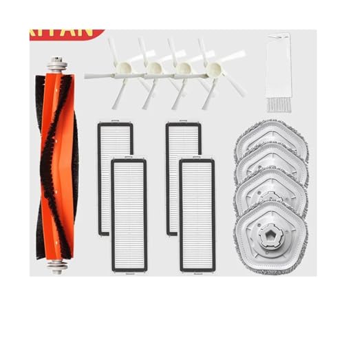 Main Side Brush Mops HEPA Filter,Compatible for Dreame Bot W10 W10Pro Vacuum Cleaner Accessories Replacement Spare Parts(12)