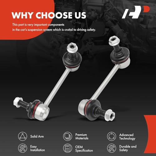 A-Premium Rear Sway Bar Link Stabilizer Bar Link, Compatible with Honda by A-Premium - Used condition - Image 6