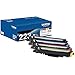 Brother Genuine Standard-Yield Toner Cartridge Four Pack TN223 4PK - Includes one Cartridge Each of Black, Cyan, Magenta & Yellow Toner