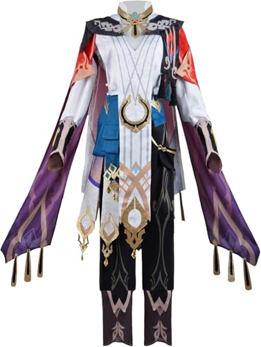 Ccipotatoo Kaveh/Freminet/Albedo - Conjunto de disfraz de cosplay con periféricos de videojuegos, disfraz de anime, cosplay, Halloween, para hombre, carnaval, fiesta, ropa de anime para Adul (Kaveh, L