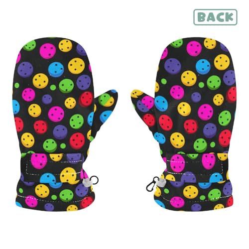 Image of Plaaee Early 1990s Pattern Kids Glove Warm Mitten Winter Favor for Toddler Boys and Girls Children Cold Weather Gloves