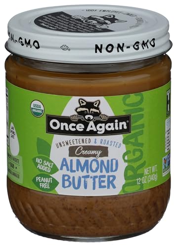 ONCE AGAIN Organic Smooth Almond Butter, 12 OZ